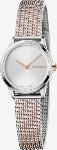 Calvin Klein Analoog horloge in Zilver: voorkant