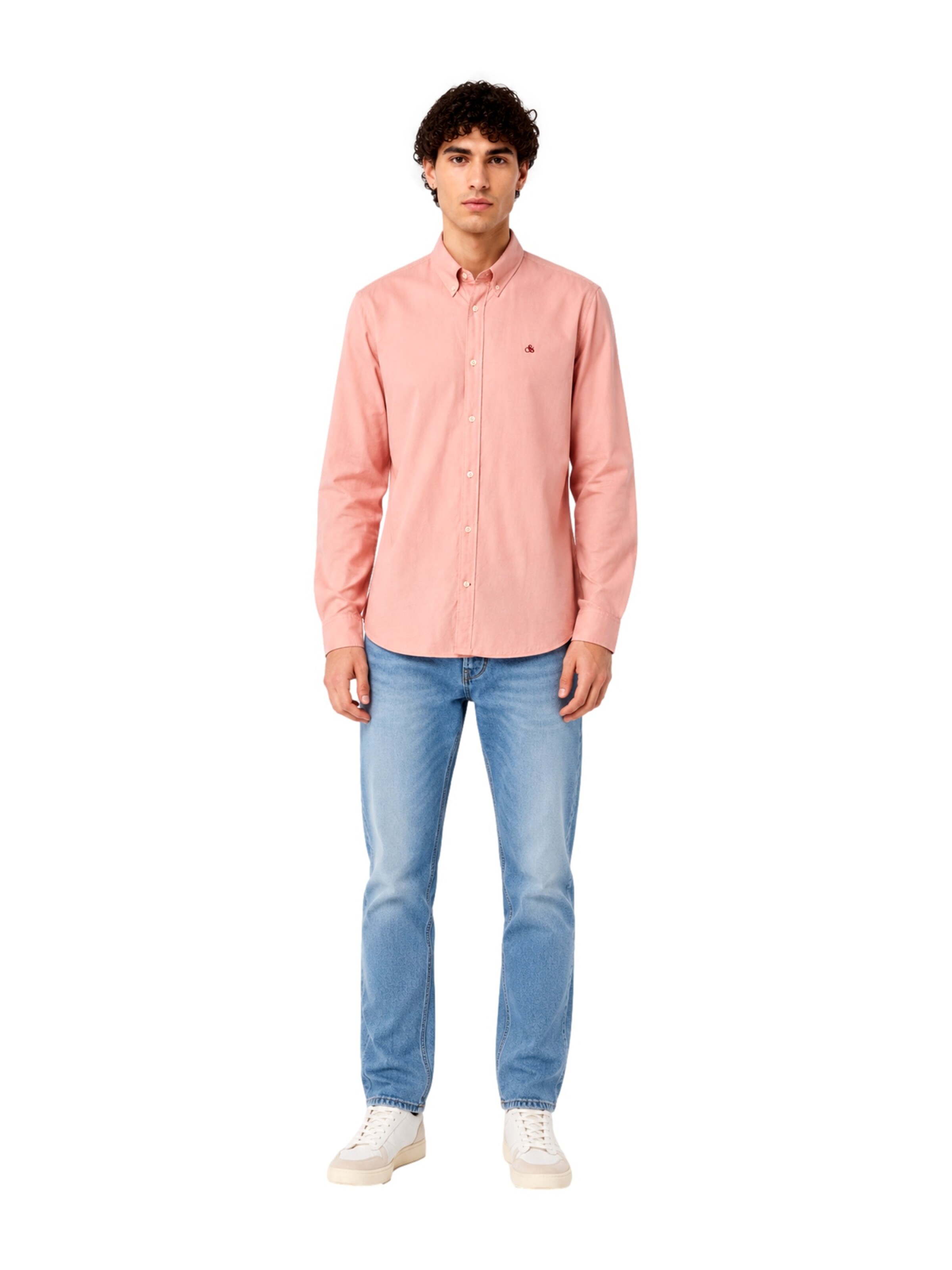 SCOTCH & SODA Regular fit Button Up Shirt in Pink