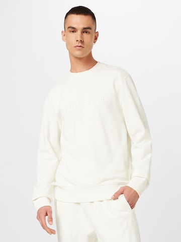 Carhartt WIP Sweatshirt 'Duster' i vit: framsida