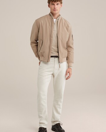 WE Fashion Пуловер в бежово