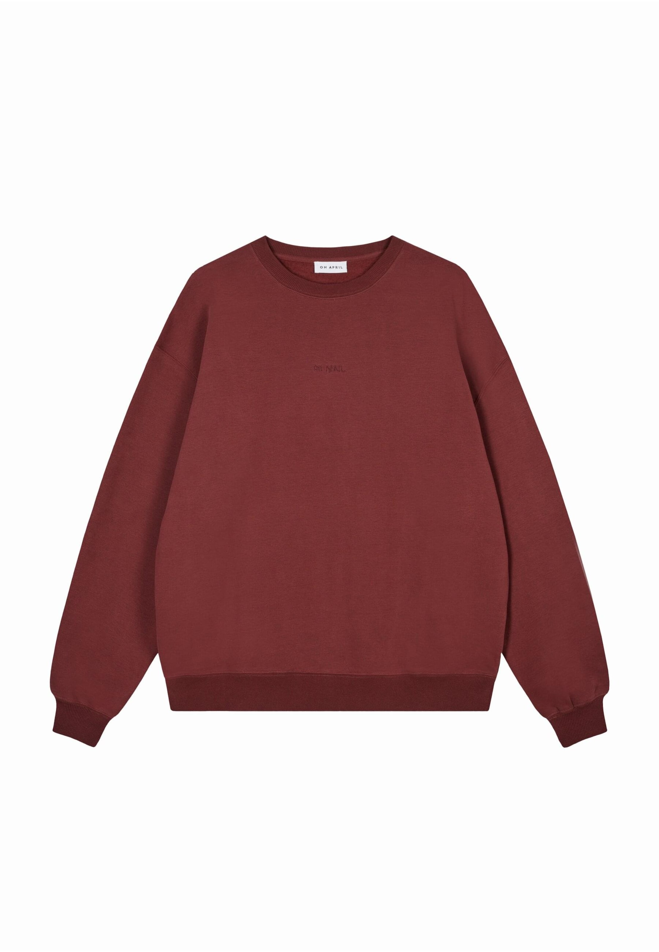 OH APRIL Sweatshirt 'Muse' in de kleur Bordeaux, Productweergave