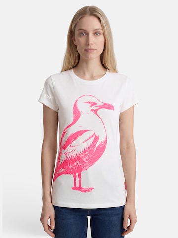 salzhaut Shirt 'Abbeldwatsch' in White: front