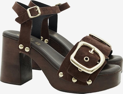 Desa Sandalen met riem 'Plateau-Sandalen' in 36 in de kleur Bruin, Productweergave