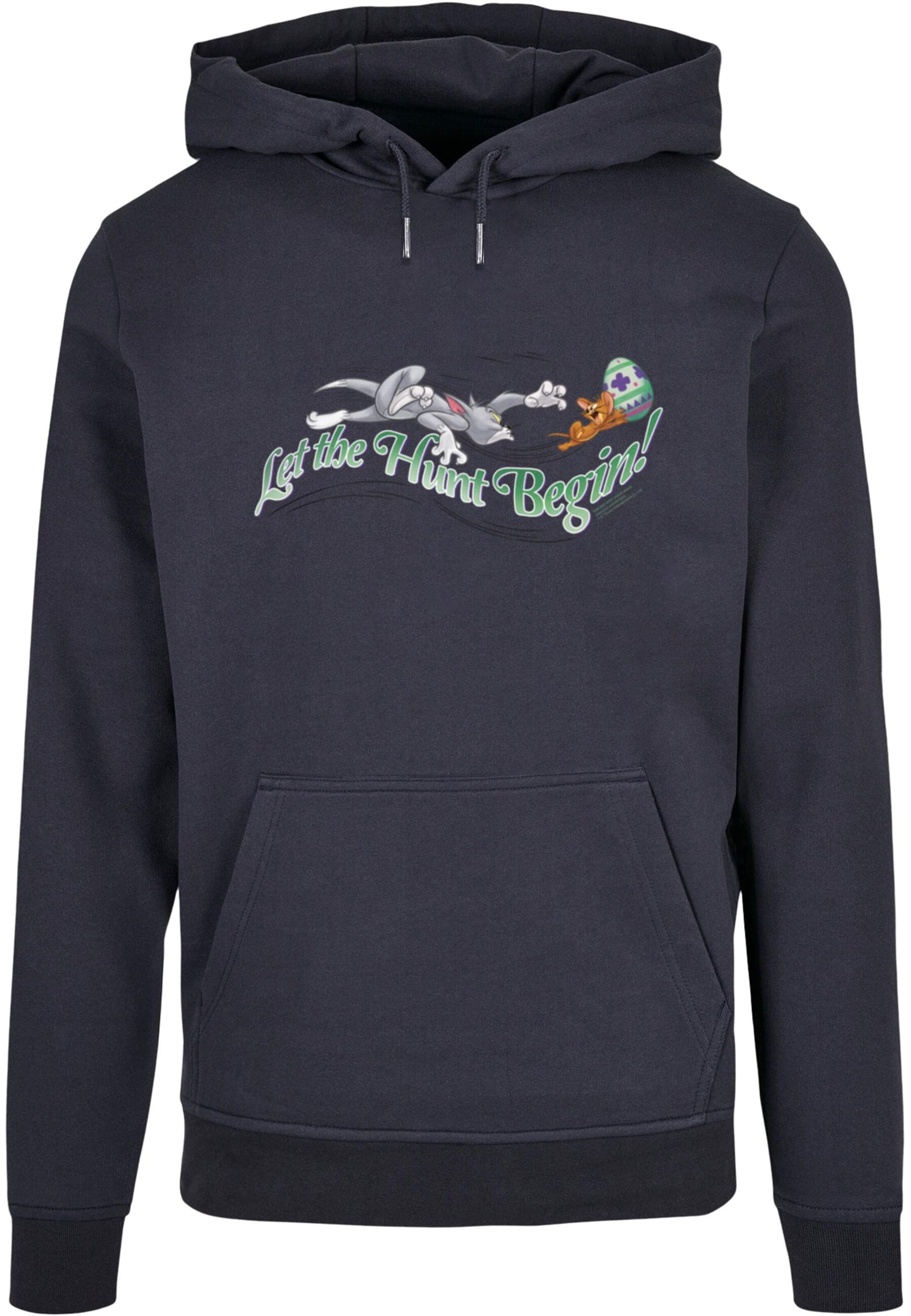 ABSOLUTE CULT Sweatshirt 'Tom And Jerry - Let The Hunt Begin' in Blue: front