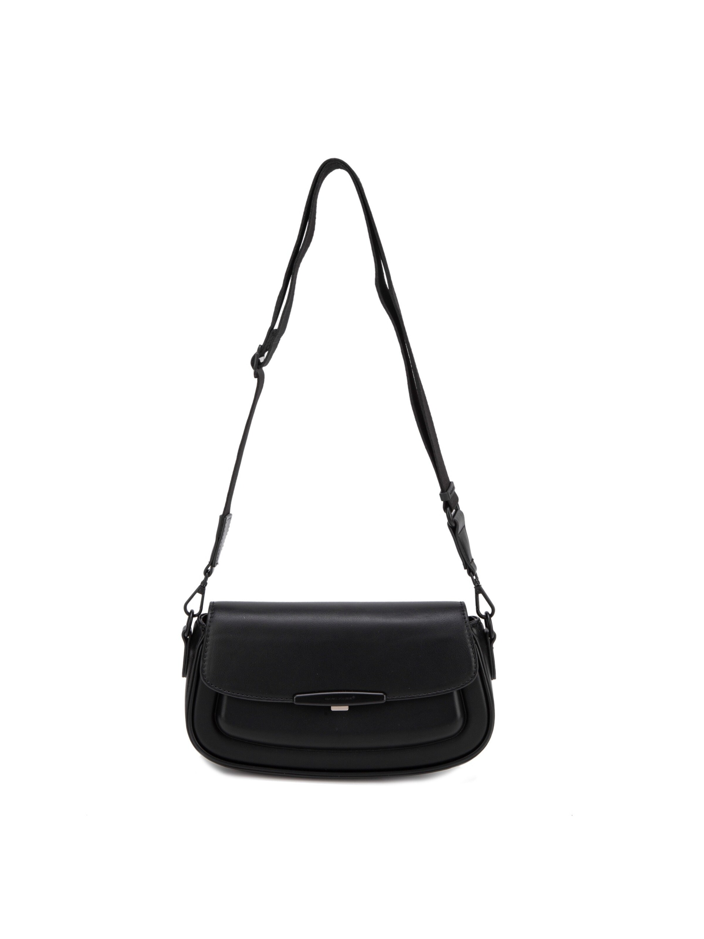 Borsa a spalla 'Borsa a Spalla Baguette David Jones Ecopelle con Chiusura Magnetica' di David Jones in nero