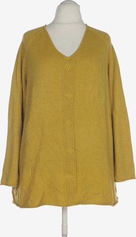 Ulla Popken Sweater & Cardigan in 9XL in Yellow: front