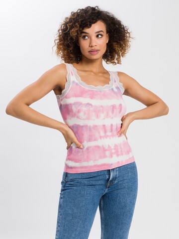 Cross Jeans Top in Pink: front