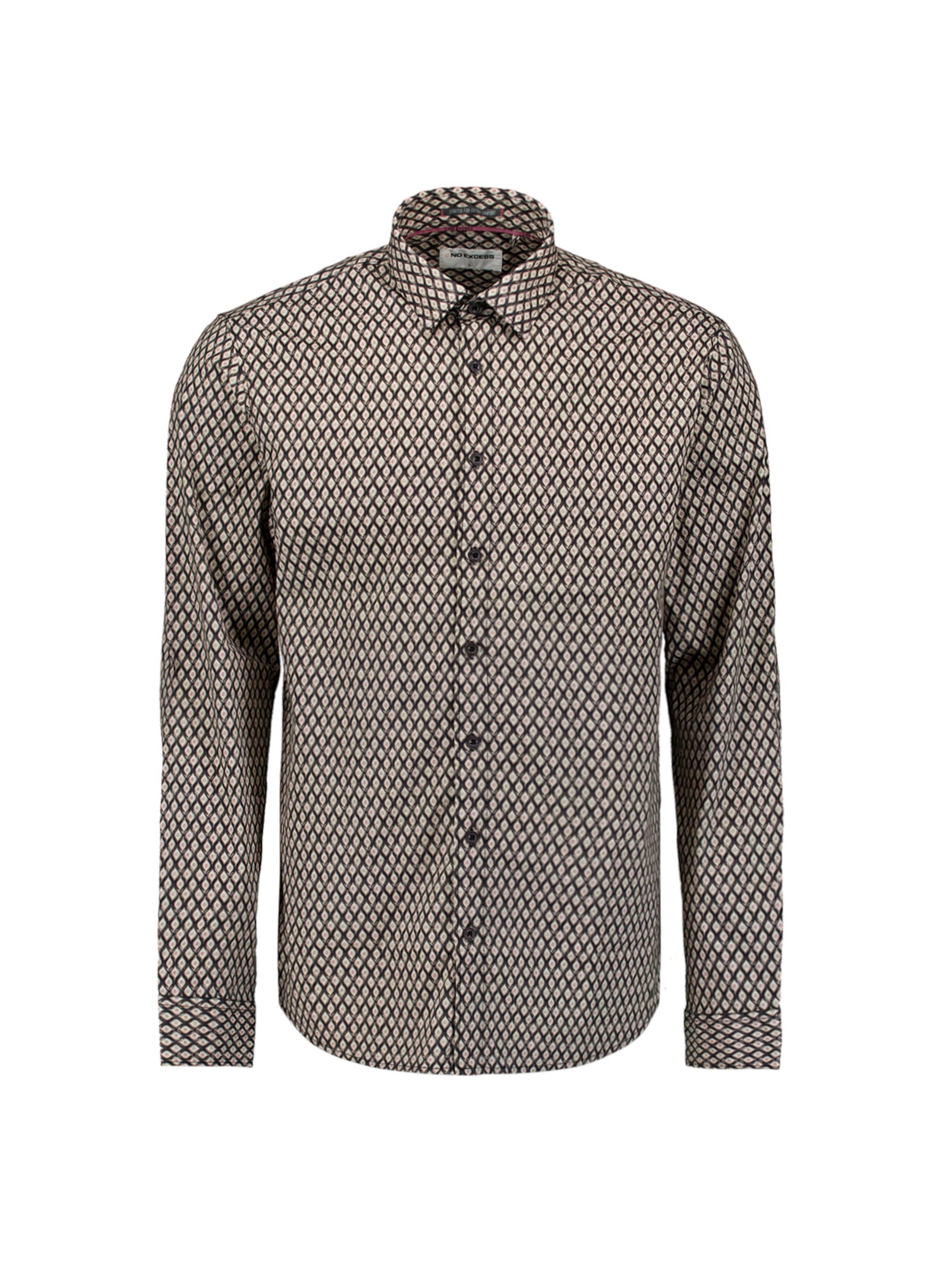 No Excess Regular fit Button Up Shirt in Black: front