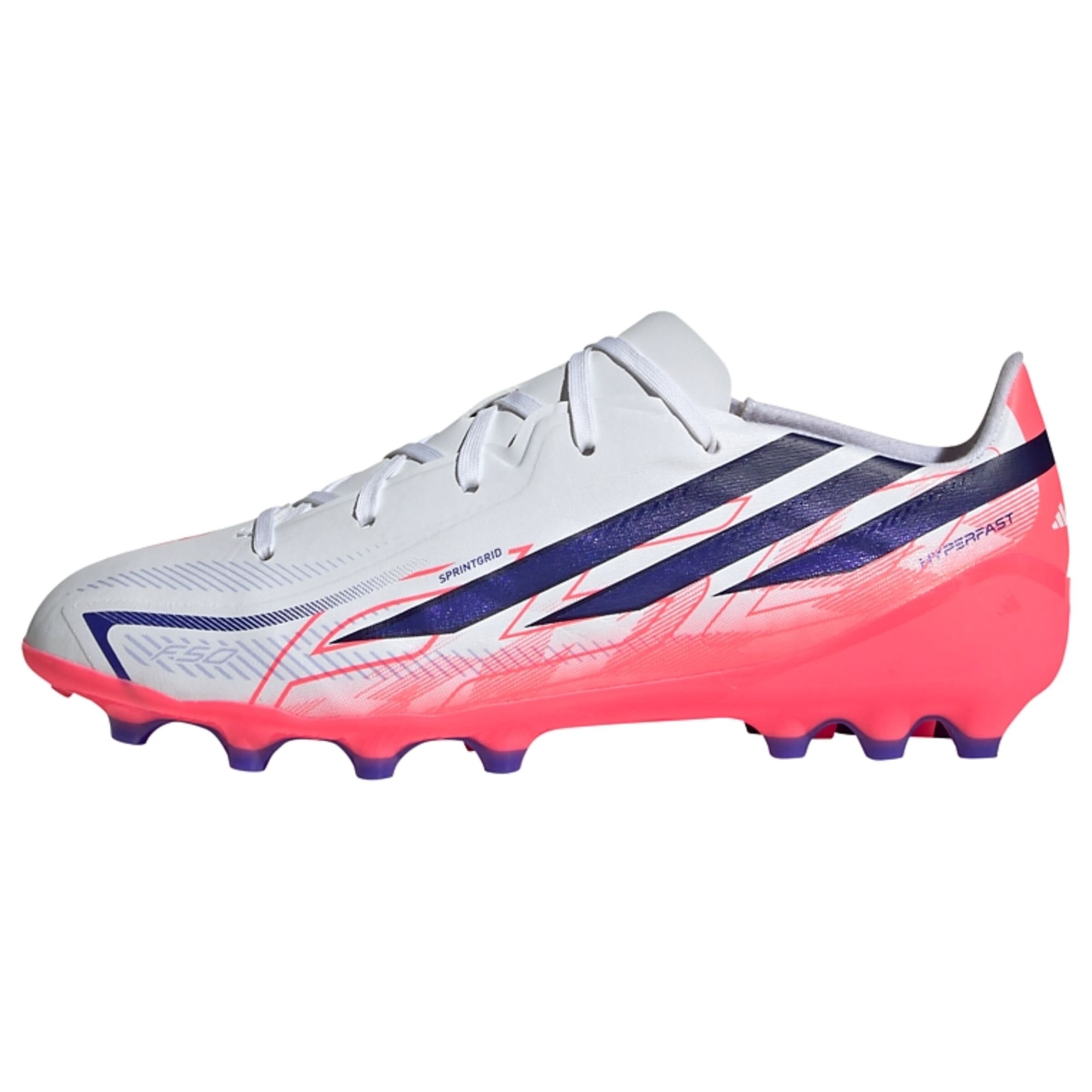 ADIDAS PERFORMANCE Sapatilha de desporto 'F50 Hyperfast League' em 36 em azul-violeta / rosa néon / branco, Vista do artigo