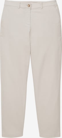 TOM TAILOR Regular Chino trousers in Beige: front