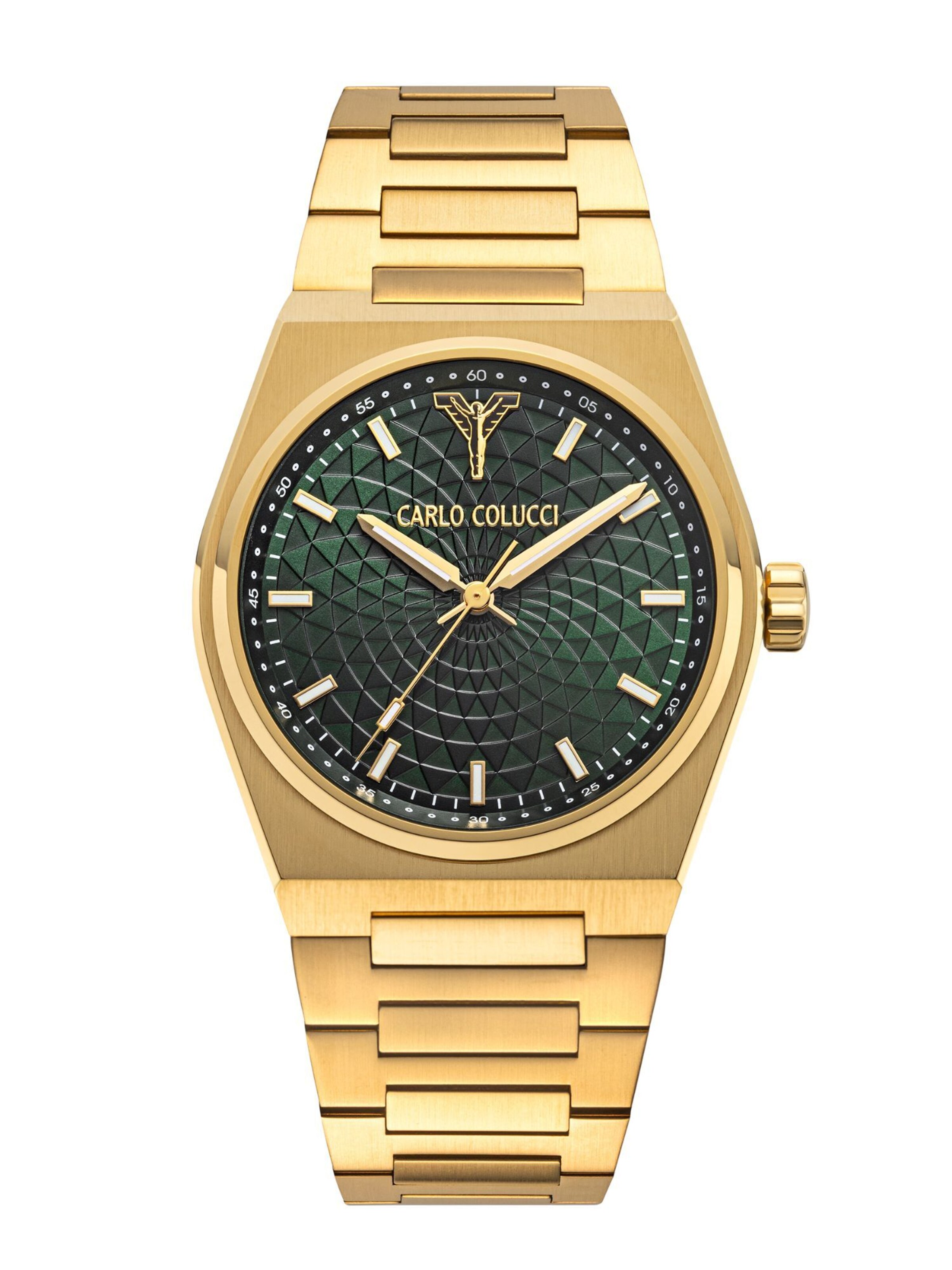 Carlo Colucci Analog Watch in Gold / Fir / Black, Item view