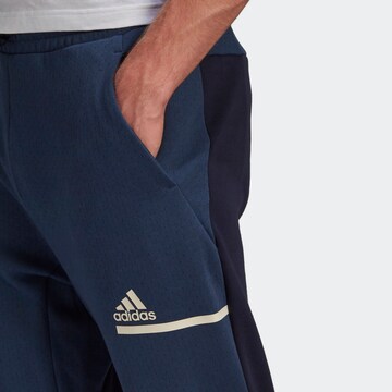 ADIDAS PERFORMANCE Tapered Sports trousers 'ZNE' in Blue