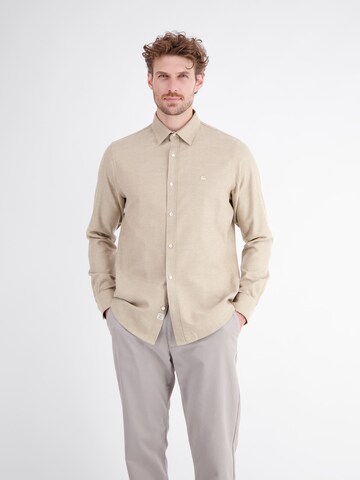 LERROS Regular fit Button Up Shirt in Beige: front