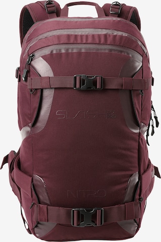 NitroBags Backpack 'Slash' in Red: front