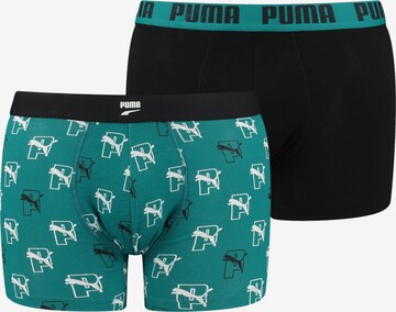 PUMA Boxer shorts in Green: front