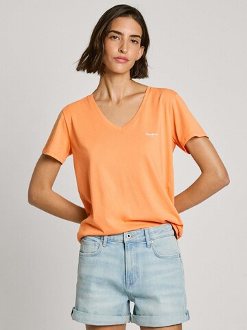 T-shirt 'Macy' Pepe Jeans en orange : devant