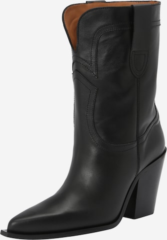 Toral - Botas camperas en negro: frente