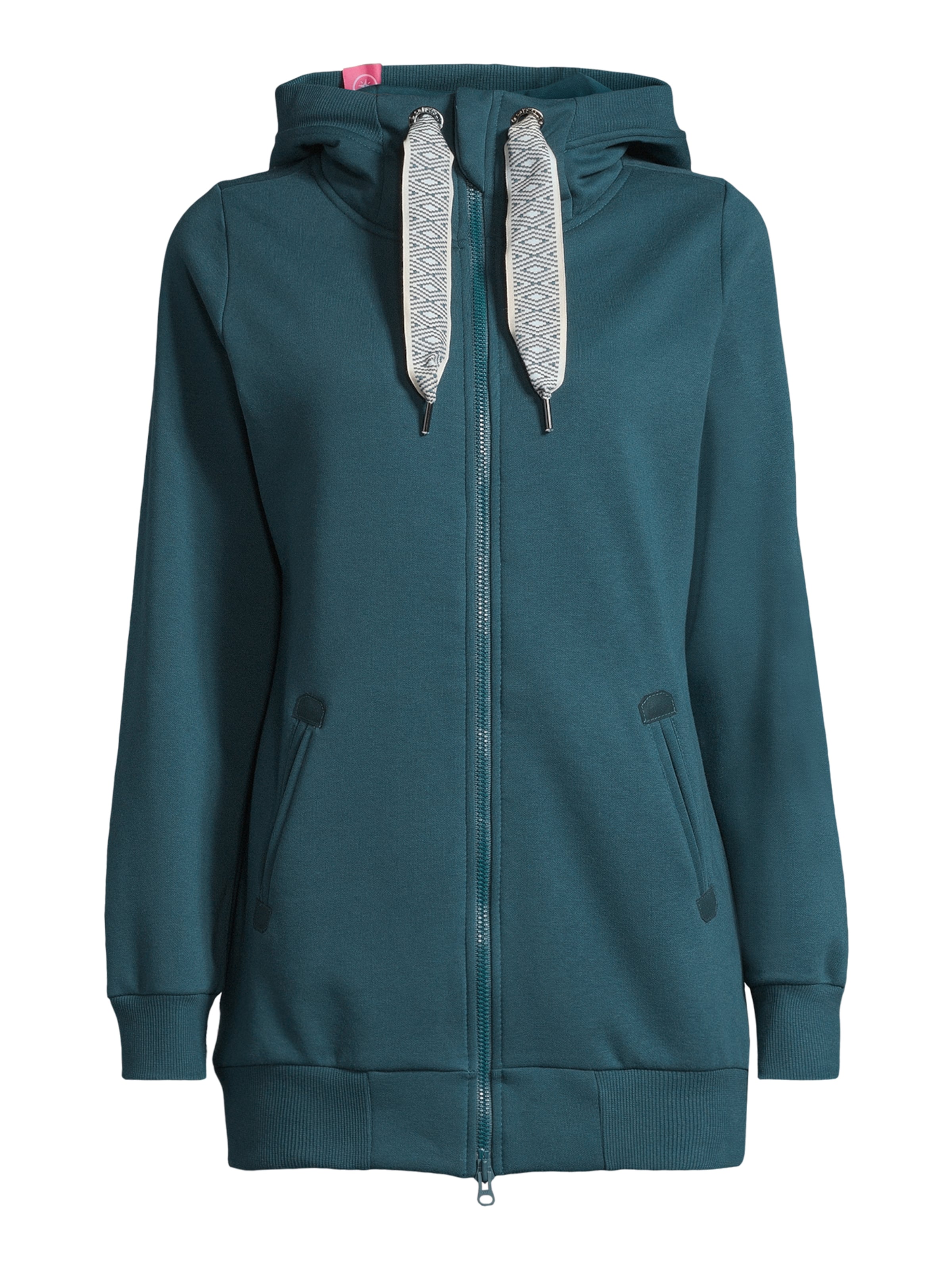 salzhaut Sweatjacke 'Nordörp' in Grün: Vorderseite