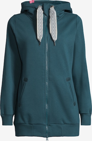 salzhaut Sweatvest 'Nordörp' in Groen: voorkant