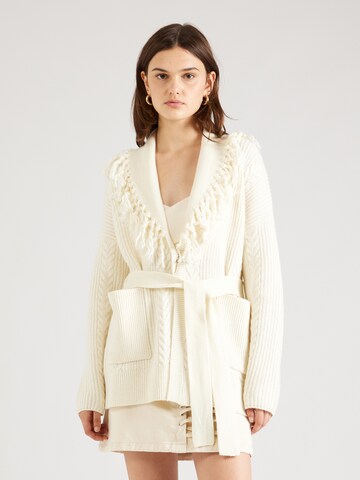 GUESS Strickjacke 'ANNE' in Beige: predná strana