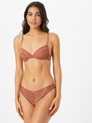 ESPRIT Push-up Podprsenka - Hnedá