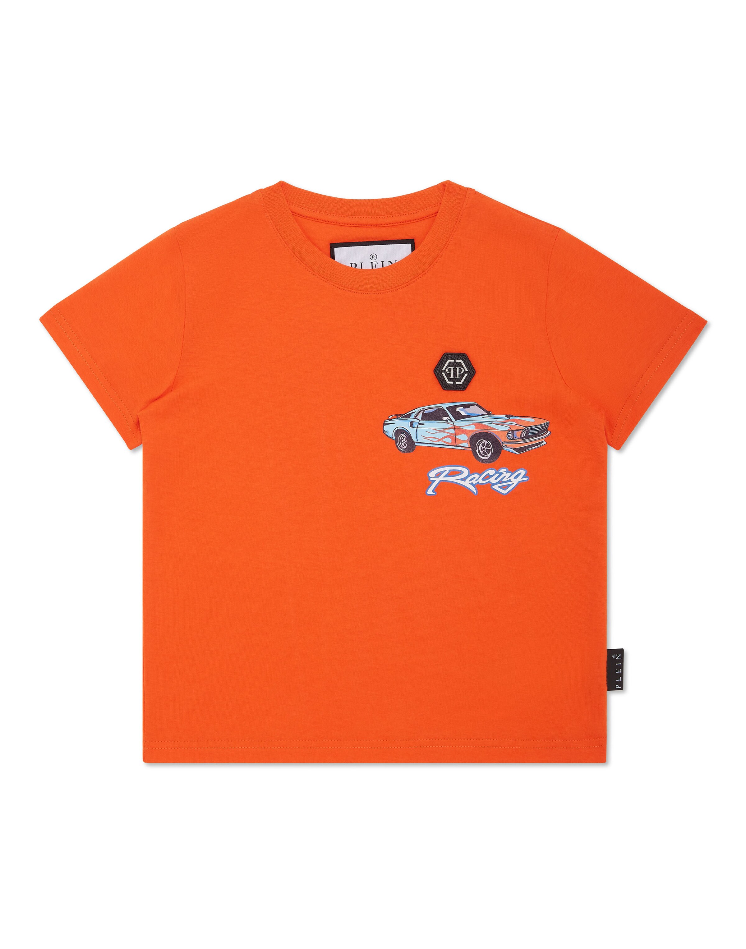 Philipp Plein T-Shirt 'Racing' in Orange: Vorderseite