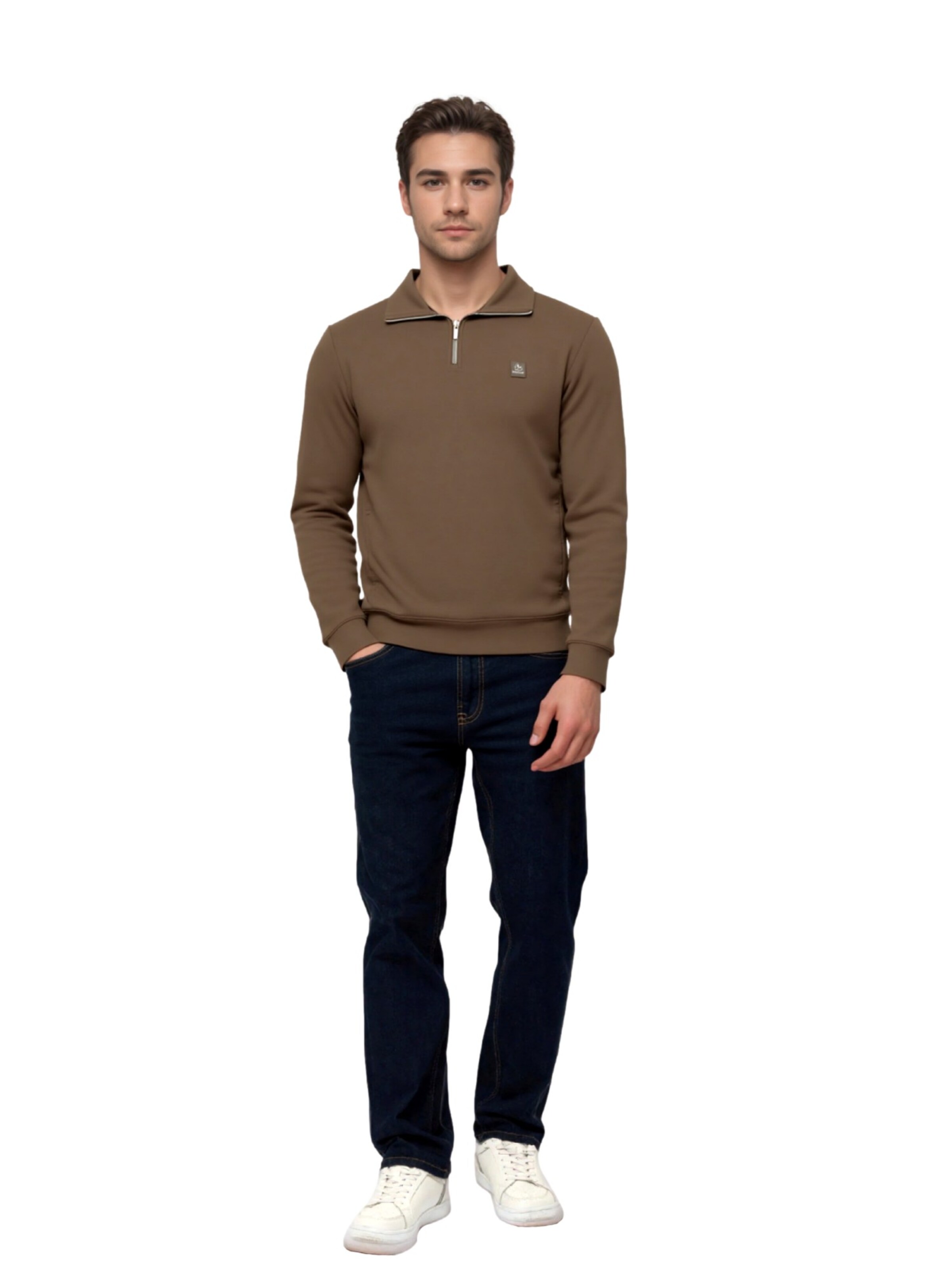 Key Largo Sweatshirt 'KLNICK' i brun