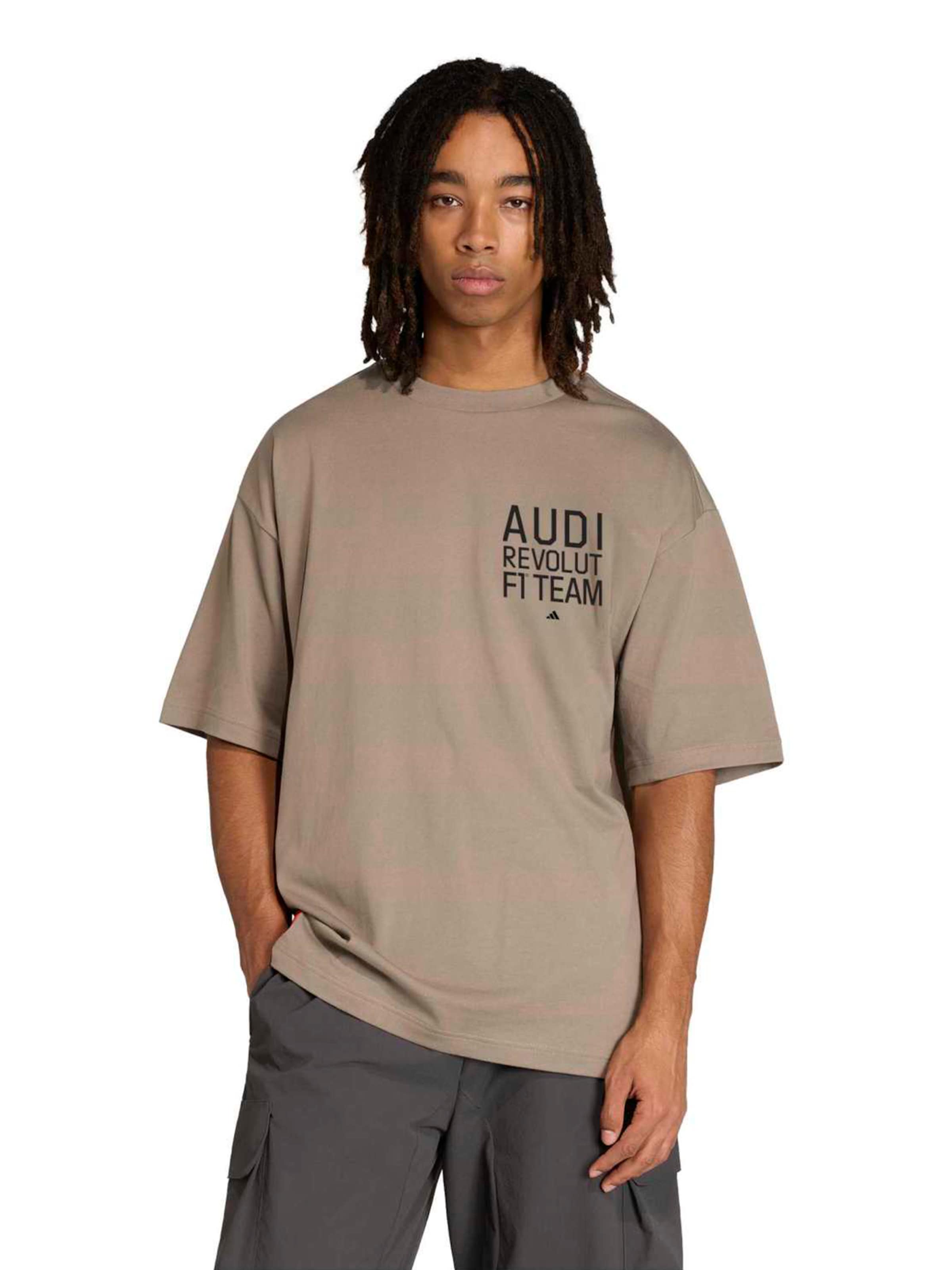 T-Shirt fonctionnel 'AU EF GR II' ADIDAS SPORTSWEAR en marron : devant