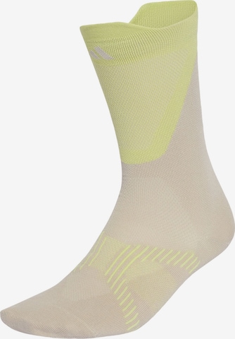 Chaussettes de sport ADIDAS PERFORMANCE en beige : devant