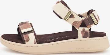 WODEN Sandalen 'Line' in Braun: Vorderseite