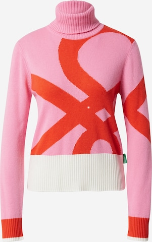 UNITED COLORS OF BENETTON Pullover  'TURTLE' in Pink: predná strana