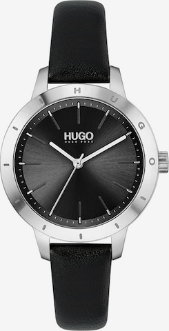 HUGO Red - Reloj analógico en negro: frente