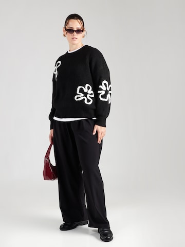 ONLY Carmakoma Pullover 'CARDaisy' in Schwarz