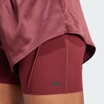 ADIDAS PERFORMANCE Slim fit Workout Pants 'Power' in Red