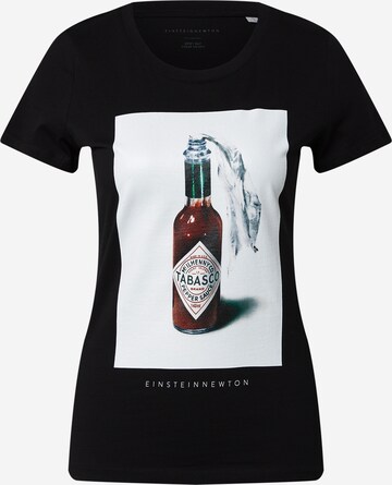 EINSTEIN & NEWTON T-shirt 'Sauce' i svart: framsida