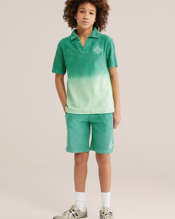 WE Fashion Štandardný strih Nohavice - Zelená