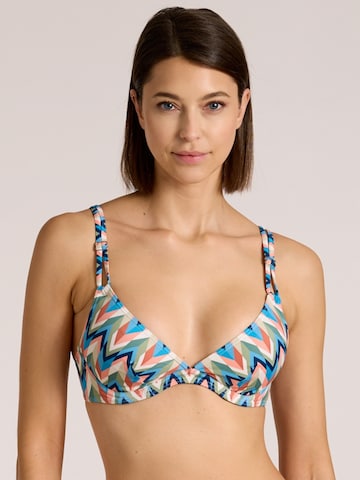 OLYMPIA T-Shirt Bikinitop in Mischfarben: Vorderseite