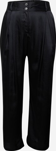 Wide Leg Pantalon à pince River Island Plus en noir : devant