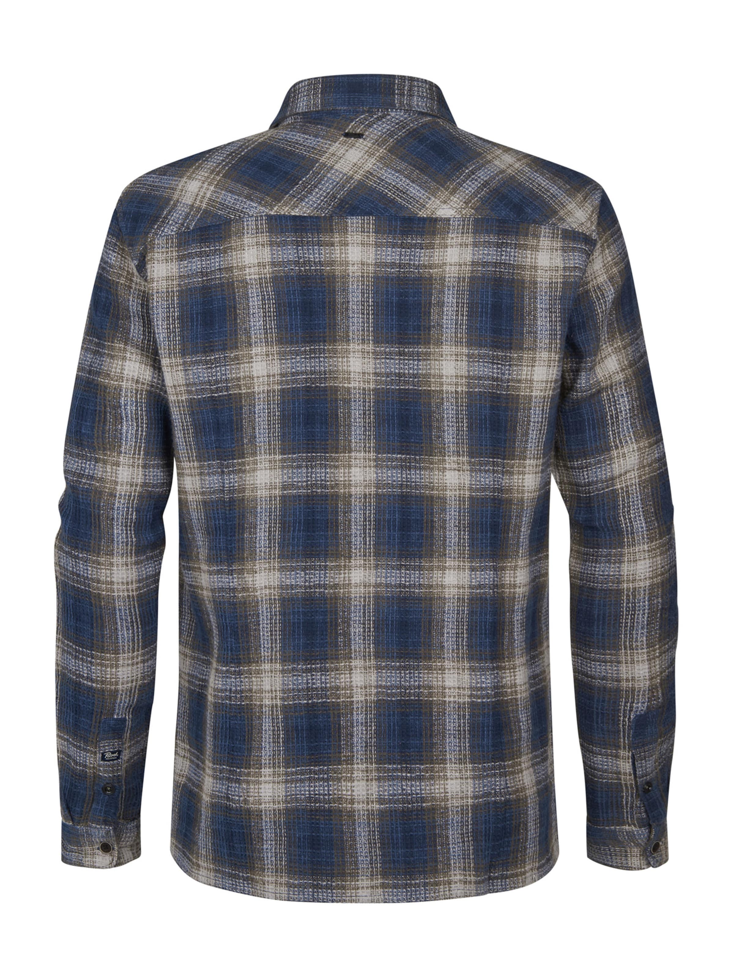 Petrol Industries Средняя посадка Рубашка в Синий