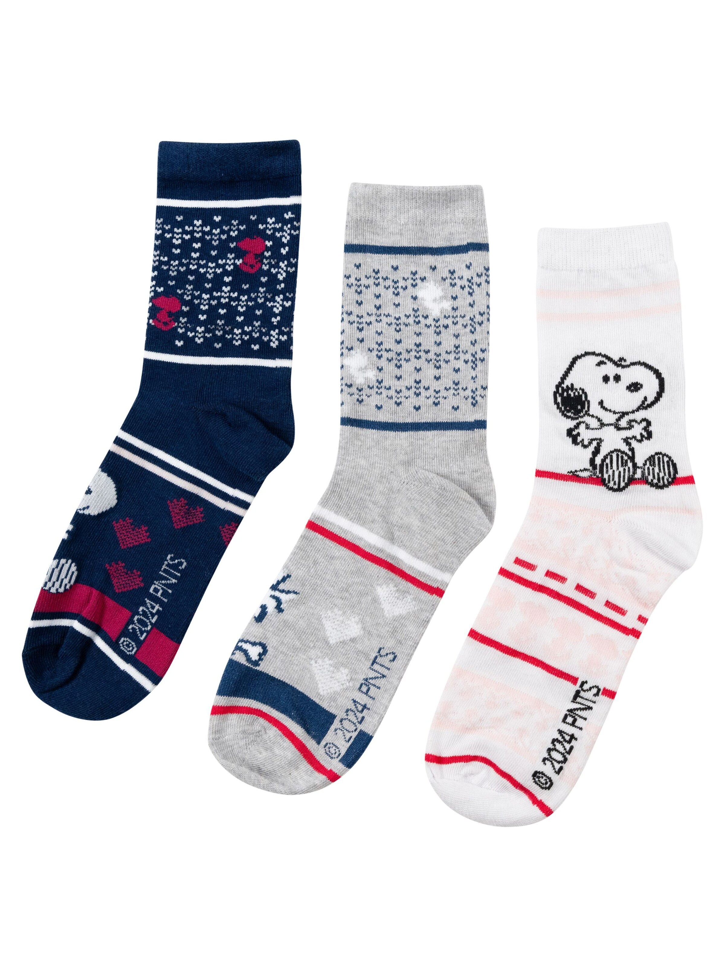 Snoopy & Die Peanuts Socks 'Norweger' in Mixed colors