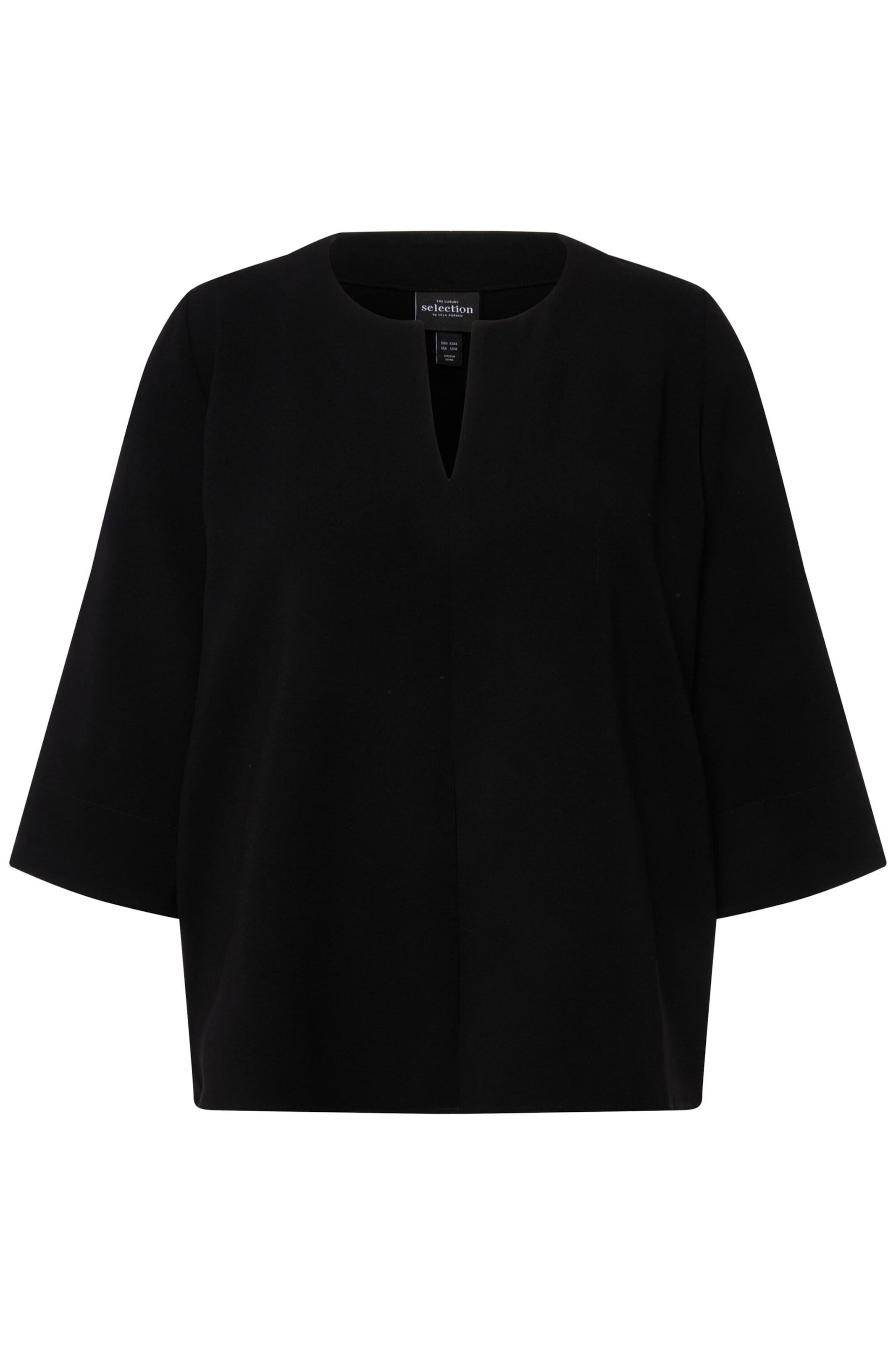 Ulla Popken Tuniek in Zwart: voorkant