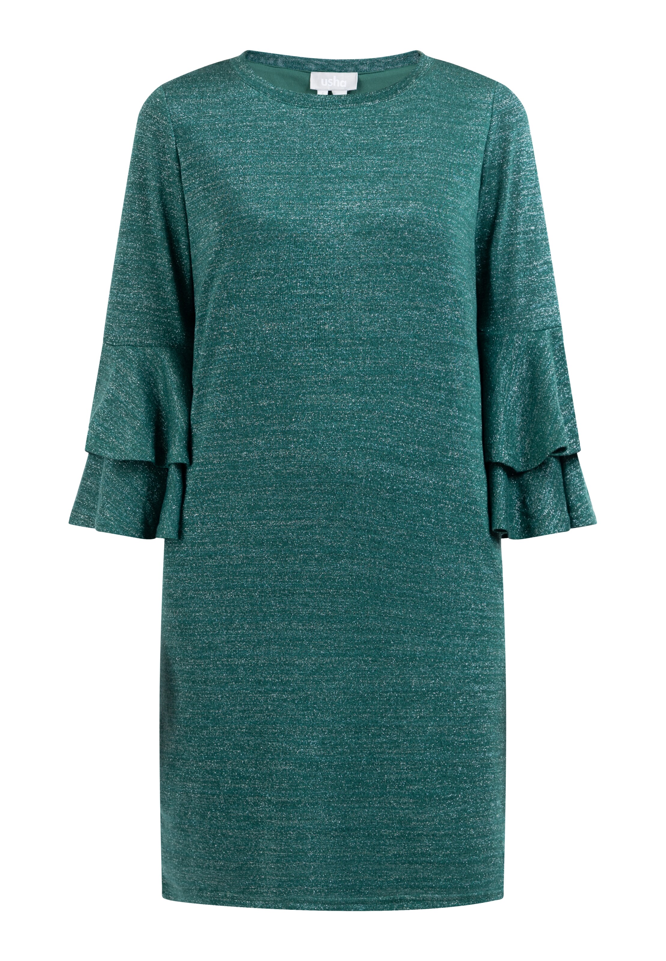 Usha Šaty – zelená: přední strana
