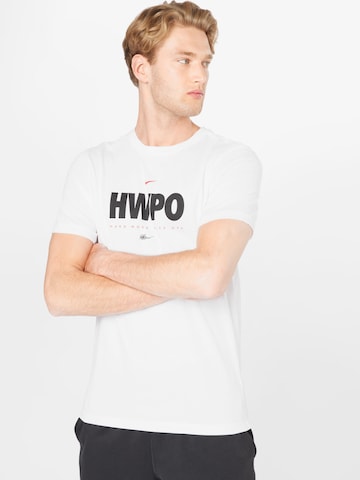 T-Shirt fonctionnel 'HWPO' NIKE en blanc : devant