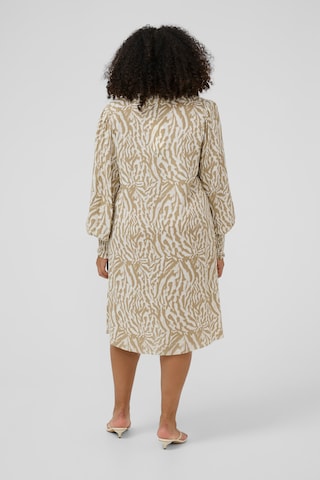 Abito camicia 'KCMahlena' di KAFFE CURVE in beige