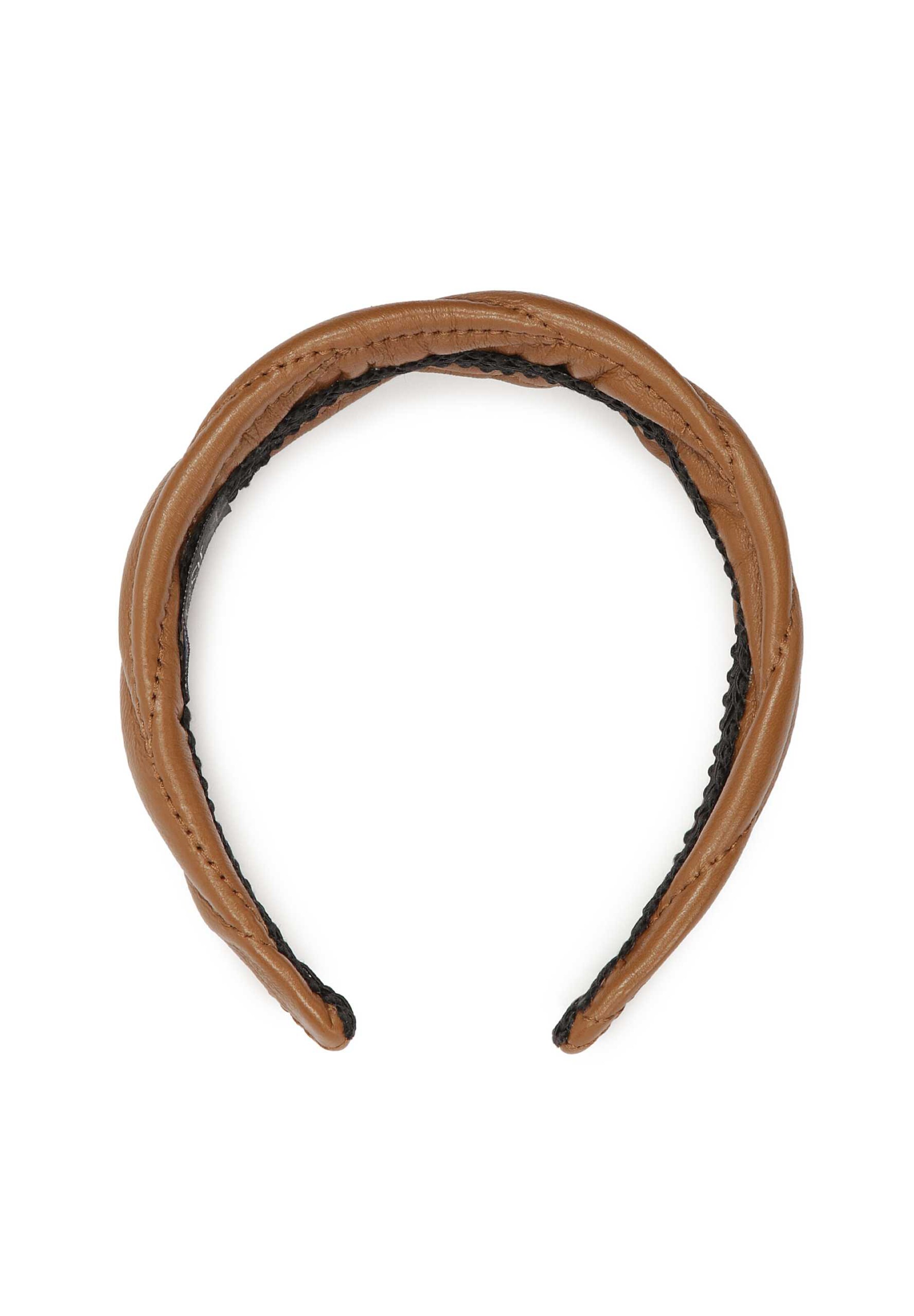 Ornement pour cheveux Kazar en marron