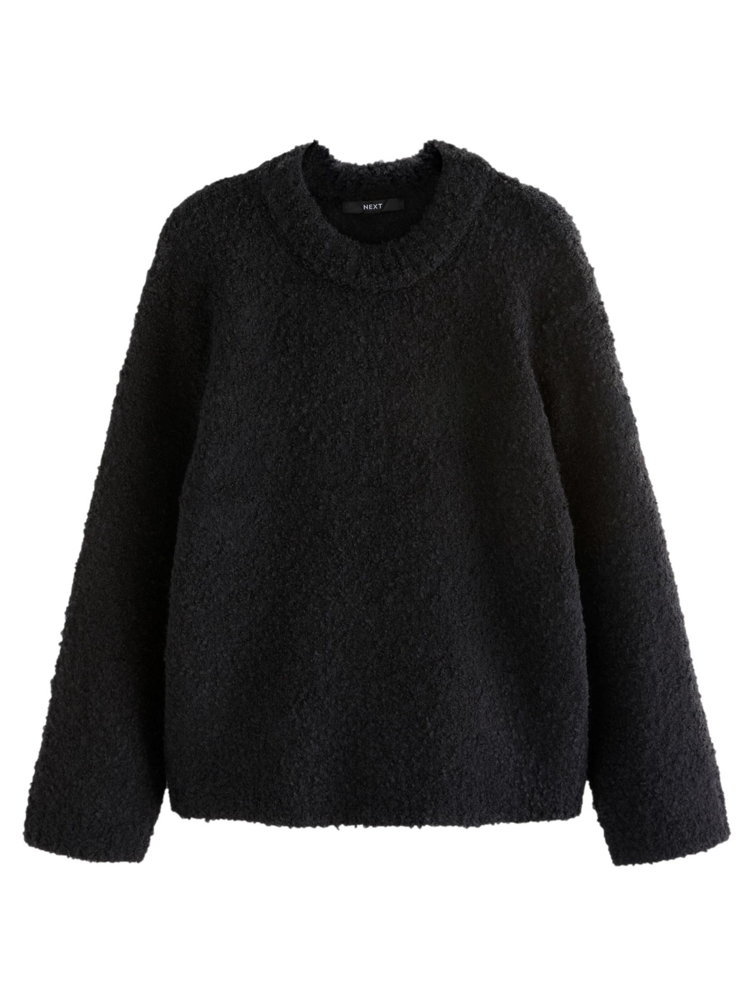 Next Pulover | črna barva: sprednja stran