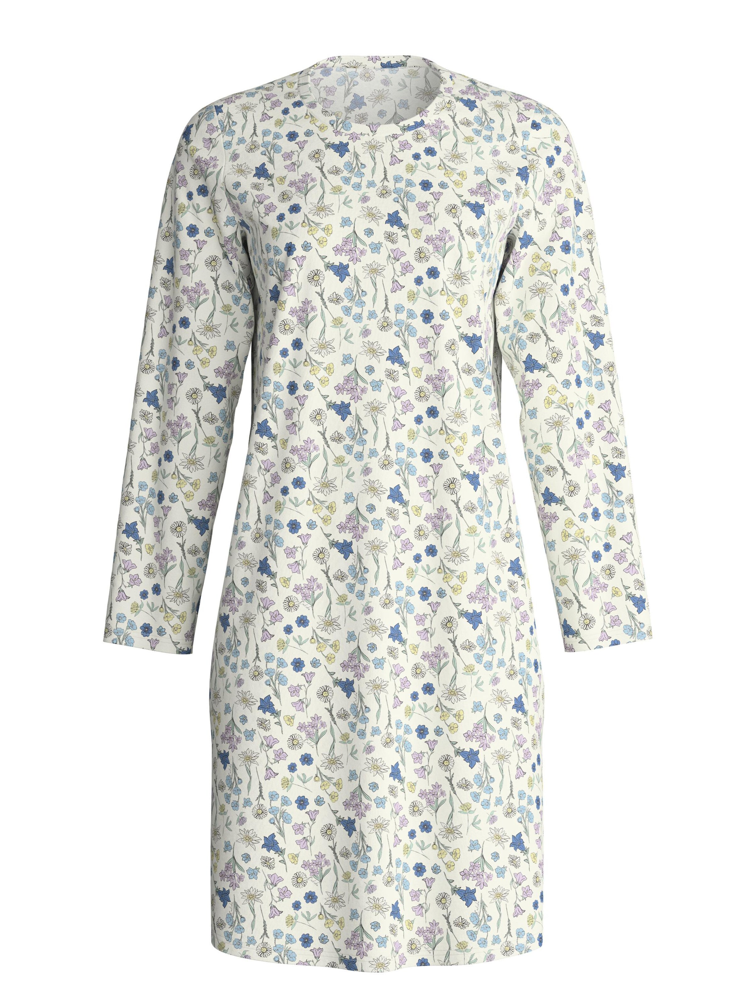 CALIDA Nightgown 'Graphic Nights' in Blue: front