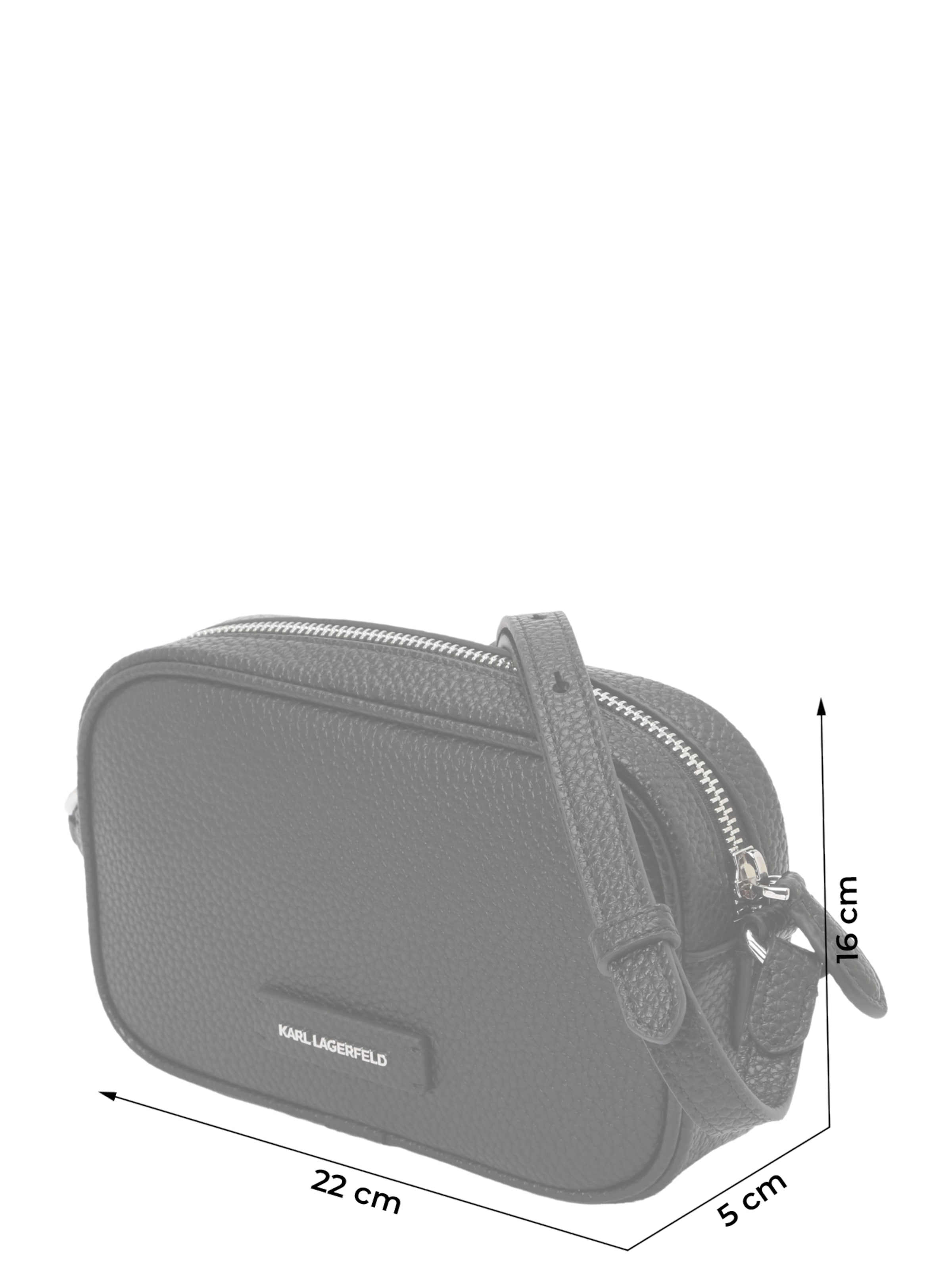 Karl Lagerfeld Crossbody Bag 'IKON PEBBLE' in Black