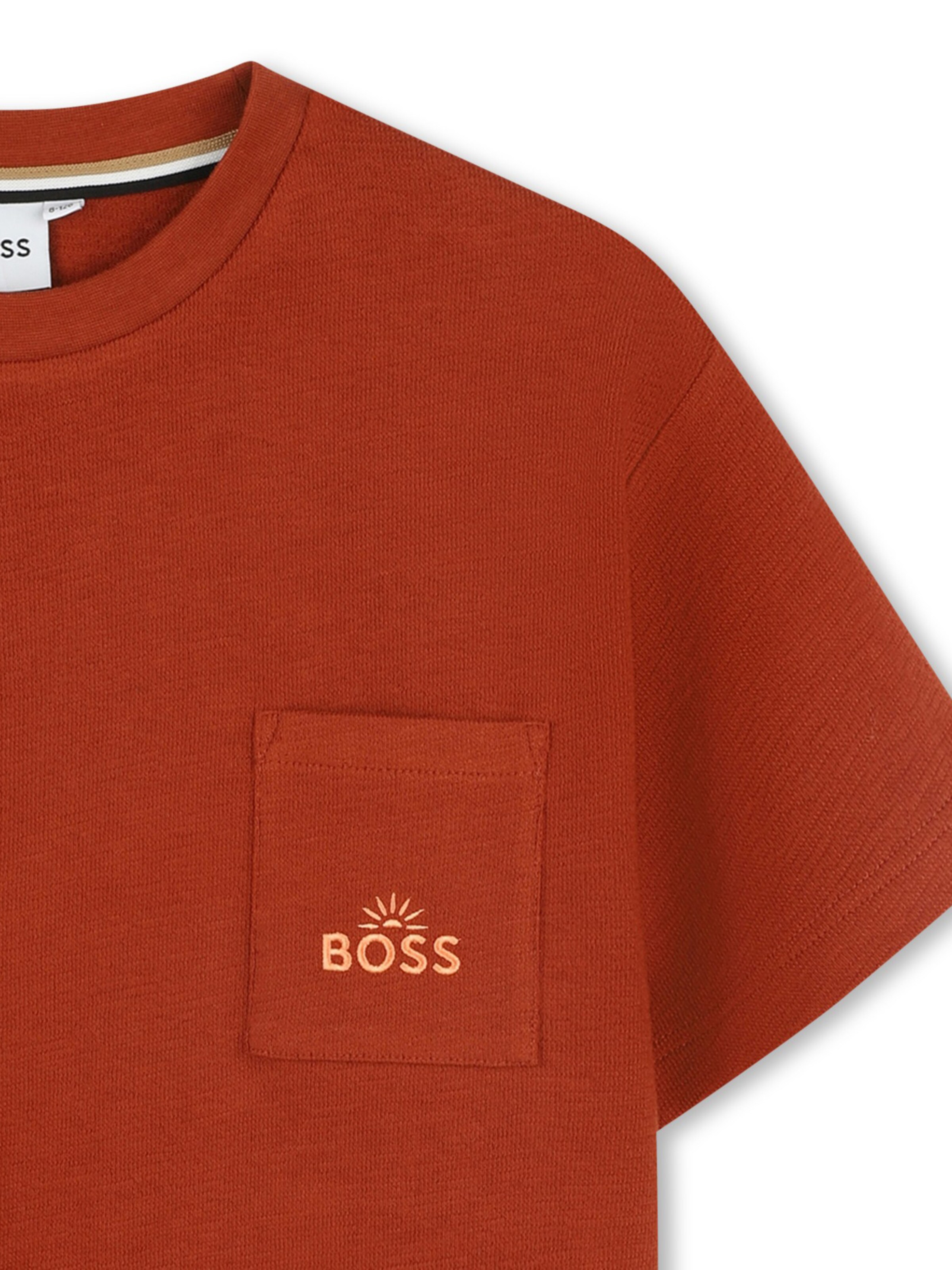 BOSS Тениска в кафяво