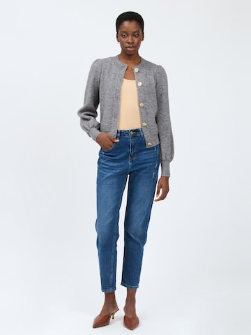 Influencer Knit Cardigan in Grey